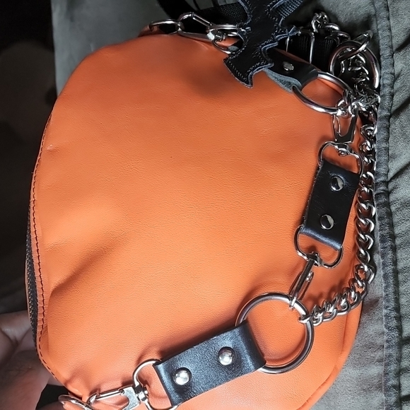 Goth Pumpkin Harness Transformation Bag - Picture 8 of 8